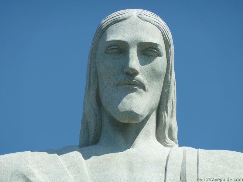 Christ the Redeemer statue close-up photo in Rio de Janeiro - Christ-statue-close-up-photo-in-Rio-de-Janeiro