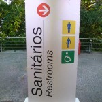 Restrooms for men and women at Sugar Loaf and Urca Hill in Rio de Janeiro, Brazil