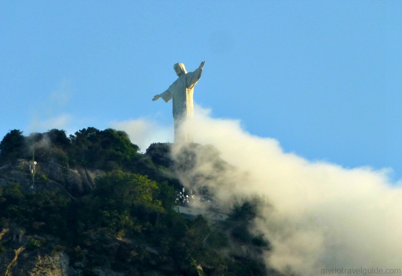 Christ the Redeemer Statue with a cloud tail