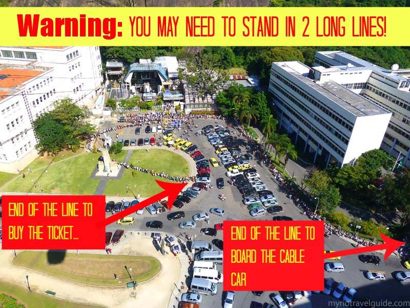 Long line to visit Sugar Loaf