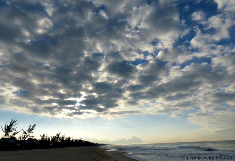 Barra da Tijuca Beach seen at a distance