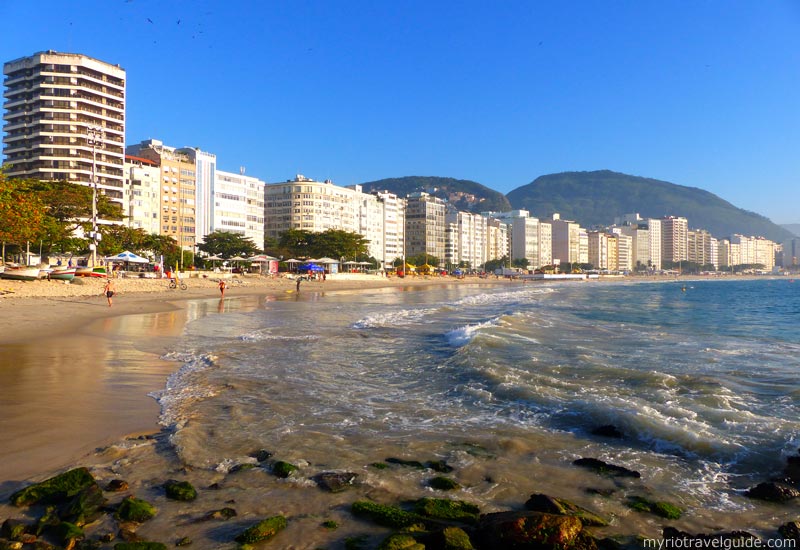 Copacabana Beach early morning on a winter weekday