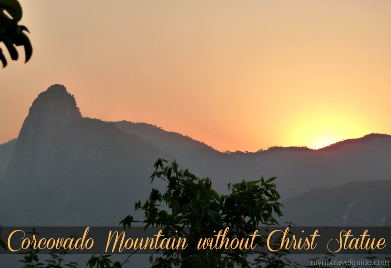 Corcovado Mountain without Christ the Redeemer statue